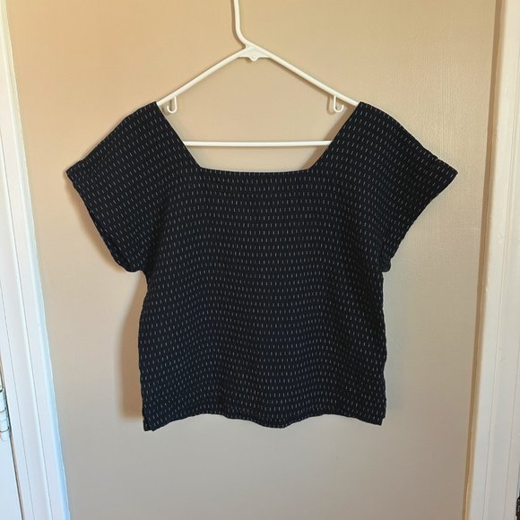 Madewell Black Square Neck Blouse - Picture 6 of 8
